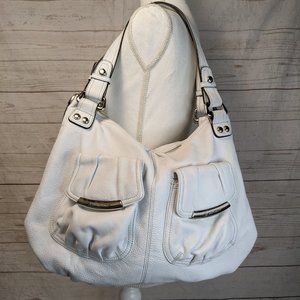 White leather Cambridge Satchel